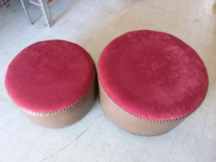 Two Matching Ottomans