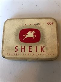 Sheik prophylactic tin 
