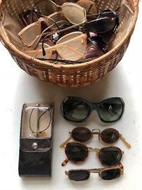 Vintage sun glasses, including Versace