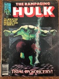 The Rampaging Hulk # 4 among other collector comics