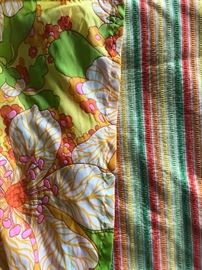 Two sets of vintage drapes