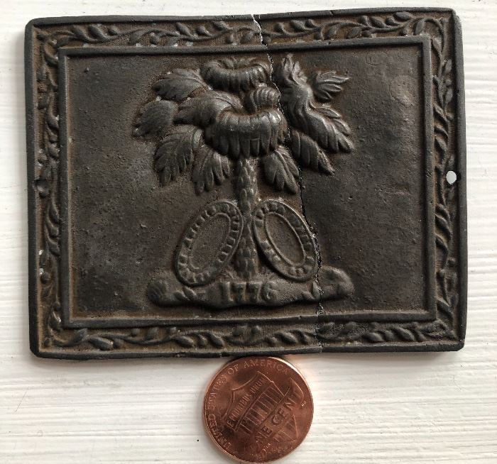 Purported Civil War buckle plate, South Carolina, cracked -7th Regiment, Second Company, Charleston, Sharpshooters, CSA, 1861