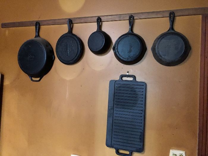 Some of the vintage cast iron