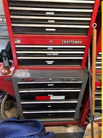 One of several Craftsman tool chests. Presently full. Sold by section