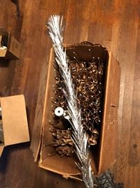 6 ft aluminum Christmas tree in the box