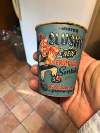 Vintage waxed Slushy cup
