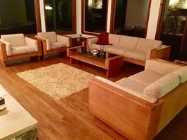 Mid century modern living room set