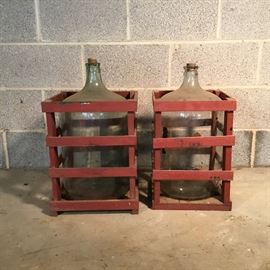 Crated Glass Jugs with Cork Stoppers https://ctbids.com/#!/description/share/53732