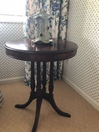 pedestal side table or nightstand - 
