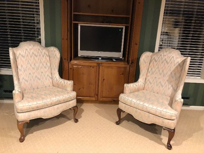 Pair of Wing-back chairs - from Englander's