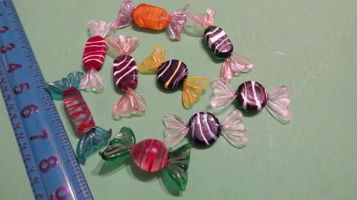 Murano glass candies