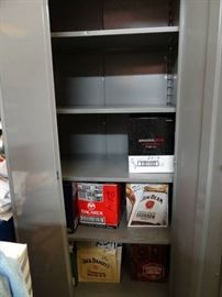 Grey Lyon Metal Cabinet with Key.