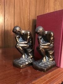 Bronze Finish ‘Thinker’ Book Ends 
27 (pair)