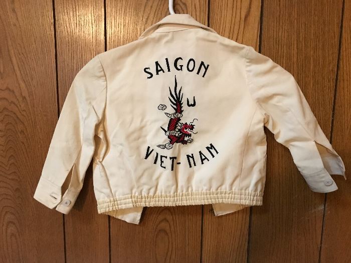 Boy’s Viet Nam Embroidered Jacket
1950 (zipper needs repair)