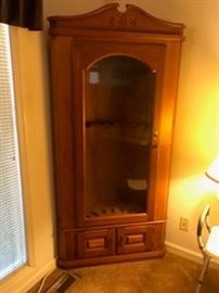 Very nice corner gun cabinet