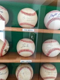Yogi Berra, Jimmy Carter, Gerald Ford, Willie Stargill and more signed baseballs