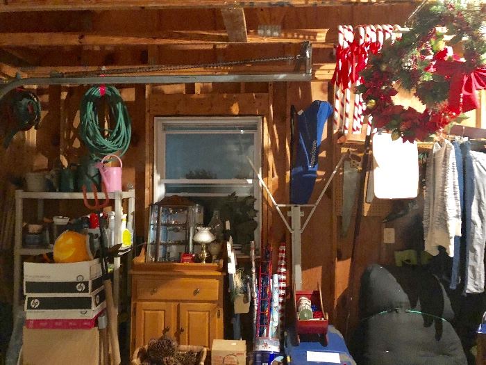 Full garage with tools and more