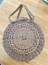 Antique sewing basket (closed)