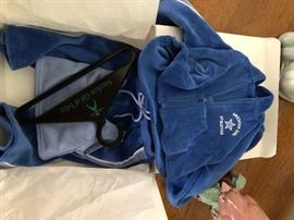 American Girl Athletics blue velour jogging suit