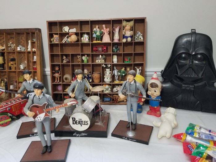 Set of Beatles figures
