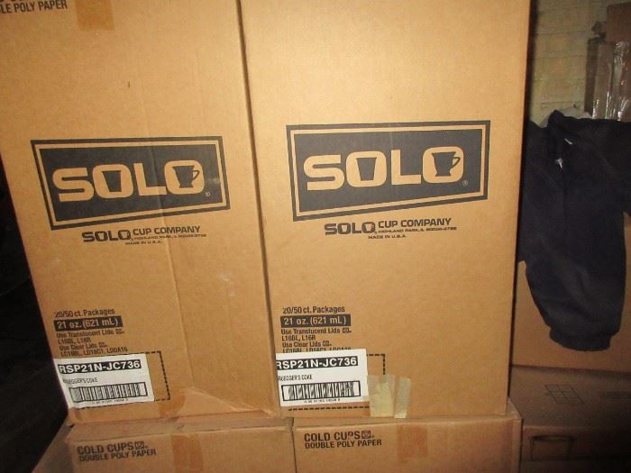 Cases of solo cups