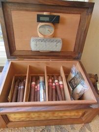 Vanderburgh humidor. Cigars for sale