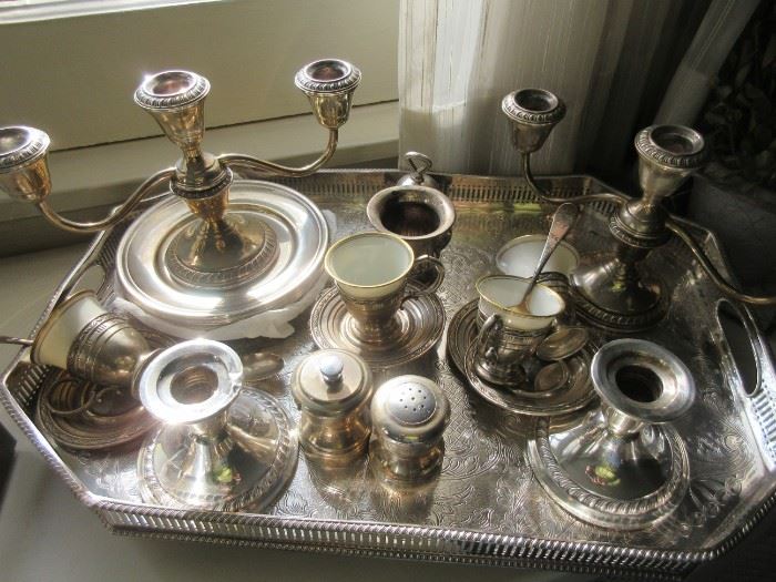 Some of the sterling (tray is plate)