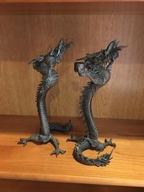 Chinese Dragons Candlesticks
