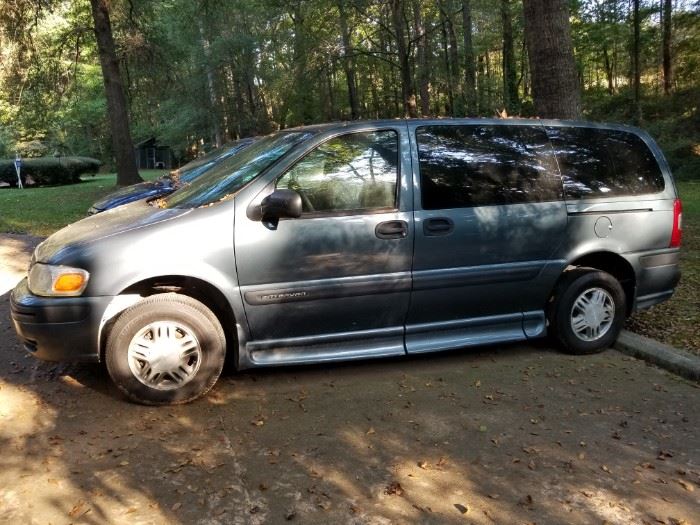 Wheelchair accessible. 2004 Chevy Entervan. 84K miles. $4000. Have title. Been sitting.