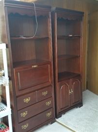 Book Shelves, deluxe with lights (pair or separate) 18"Lx30"Wx76"H