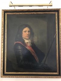 ca 1700 French school Portrait of a Nobleman, Oil on Canvas