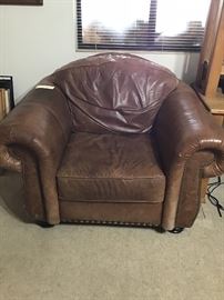 Over sized leather chair 