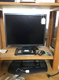 Monitor and key board 