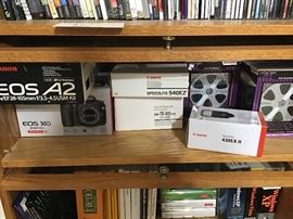 Camera equipment 
Lawyer bookcase 