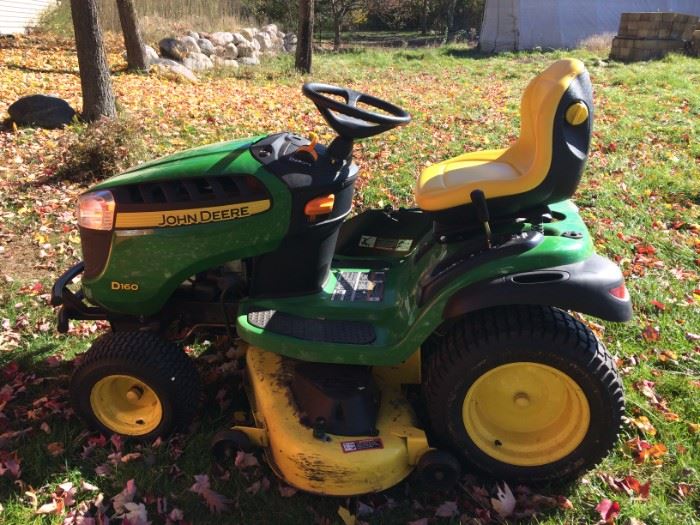 John Deere D160     90 hours This lawnmower will be available for pre-sale 