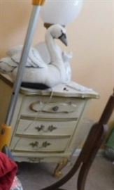 nightstand swan