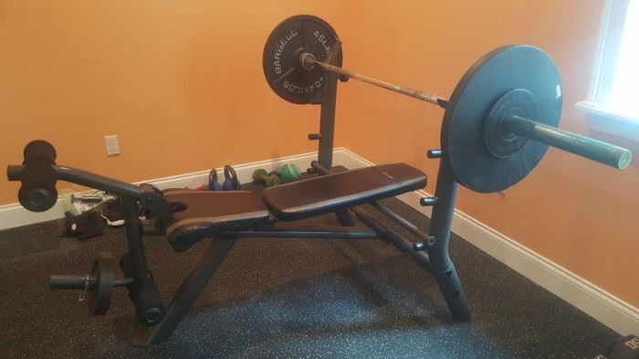 Sa gear weight bench with weights $325 see additional picture for the weights