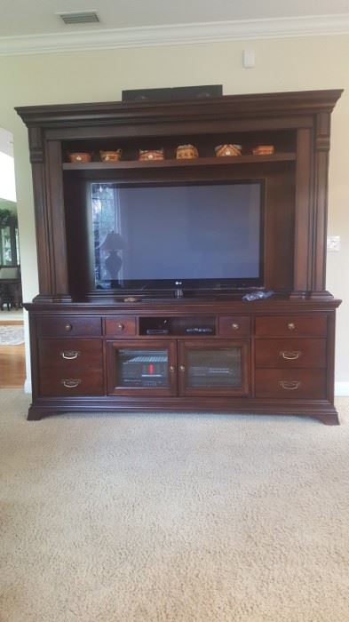 Only the entertainment center is available the TV is not for sale