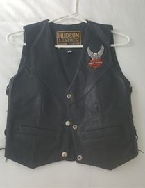 Women's extra small Harley-Davidson leather jacket vest
$25