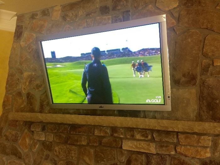 50” flat screen wall-mount TV