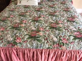 Custom made king size bedspread