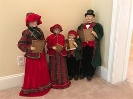 family of Carolers, 3 feet tall