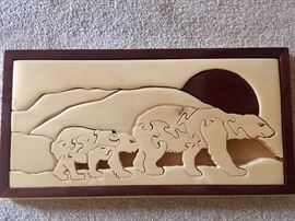 Handmade wood puzzle