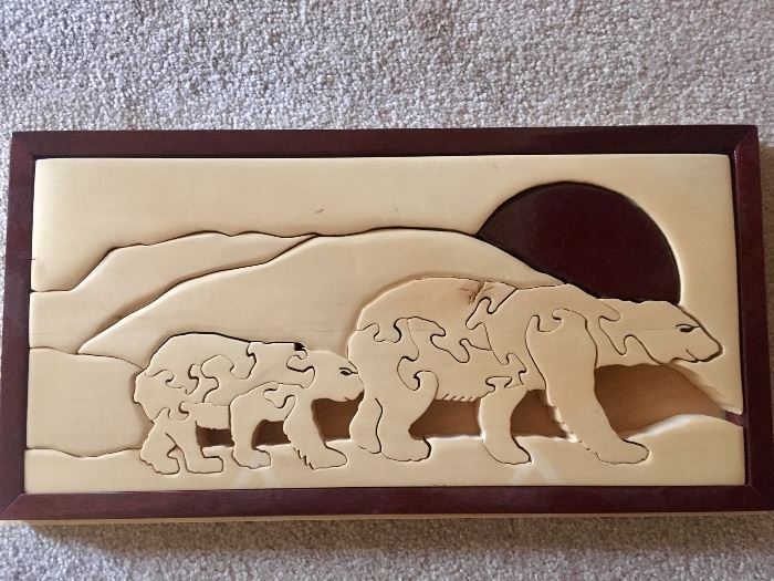 Handmade wood puzzle 