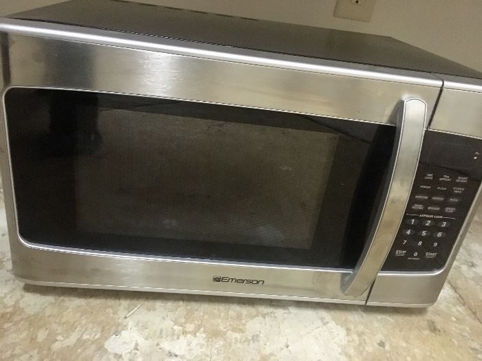 Emerson stainless microwave 