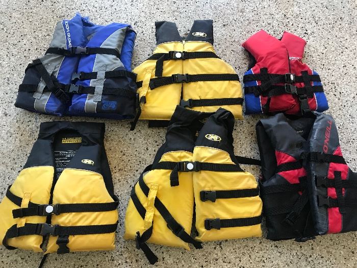 Child size life vests 