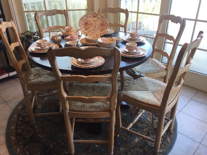 One of several dining tables. 