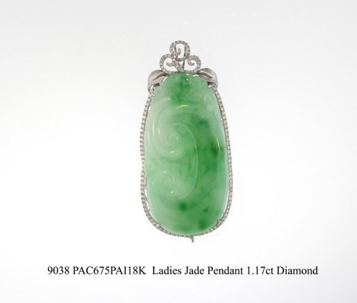 GIA Certified Jade Pendant
