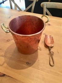 Copper ice bucket