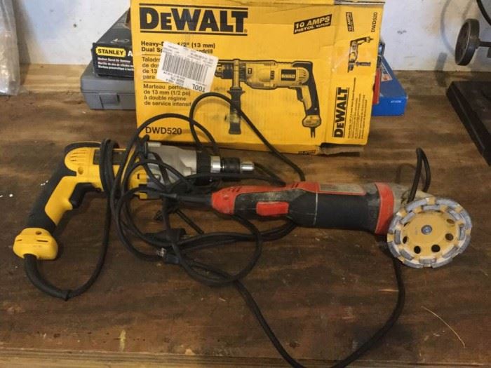 Dewalt Corded Drill and Black and Decker Grinder https://ctbids.com/#!/description/share/53889